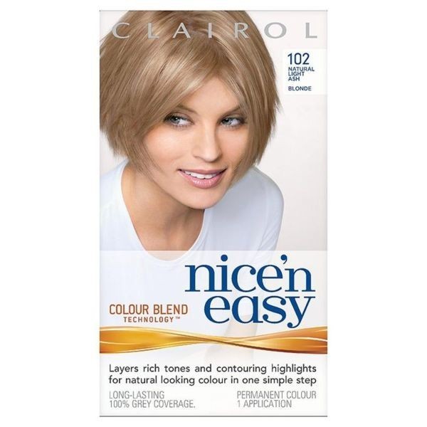 Clairol Nice N Easy Permanent Natural Dark Blonde 106a Clairol Nice N Easy Permanent Light Ash Blonde 102