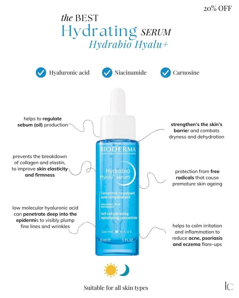 the best hyaluronic acid serum - bioderma 