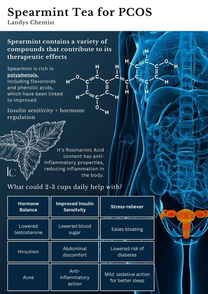 spearmint tea benefits pcos