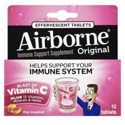 Airborne Effervescent Tablets Pink Grapefruit 10
