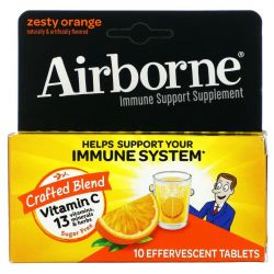Airborne Effervescent Tablets Zesty Orange 10