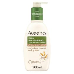 Aveeno Daily Moisturising Yogurt Body Cream Vanilla & Oat 300ml