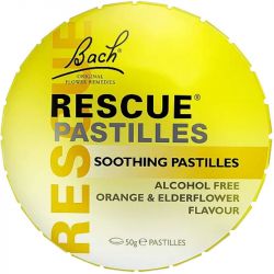Bach Rescue Pastilles Orange & Elderflower 50g 