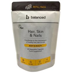 Balanced Hair Skin & Nails Refill Pouch 60