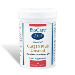 BioCare MicroCell CoQ-10 Plus Linseed Vegicaps 60