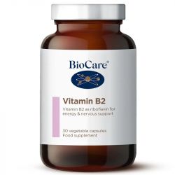 BioCare Vitamin B2 30 vegetable capsules
