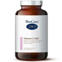 BioCare Vitamin C 500mg Vegi capsules 180