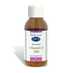 BioCare MicroCell Vitamin E 200iu Vegicaps 60