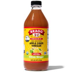 Bragg Organic Citrus Ginger Apple Cider Vinegar with The Mother 473ml