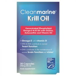 Cleanmarine Krill Oil 50mg Marine Gelcaps 60