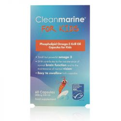 Cleanmarine Krill Oil for Kids 200mg Marine Gelcaps 60