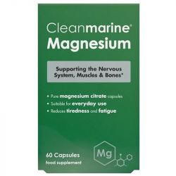 CleanMarine Magnesium 200mg Capsules 60