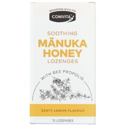 Comvita Propolis Lemon & Honey Lozenges 12