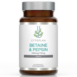 Cytoplan Betaine & Pepsin 345mg/10mg Capsules 60