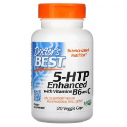 Doctor's Best 5-HTP Enhanced with Vitamin B6 and C Vcaps 120