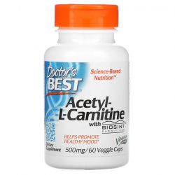 Doctor's Best Acetyl L-Carnitine with Biosint Carnitines 500mg  Vcaps 60