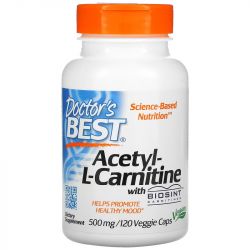 Doctor's Best Acetyl L-Carnitine with Biosint Carnitines 500mg Vcaps 120