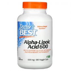 Doctor's Best Alpha Lipoic Acid 600mg Vcaps 180 