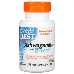 Doctor's Best Ashwagandha with Sensoril 125mg Vcaps 60