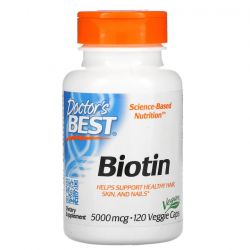 Doctor's Best Biotin 5000mcg Vcaps 120