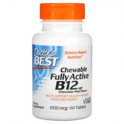 Doctor's Best Chewable Fully Active B12 1000mcg Tabs 60