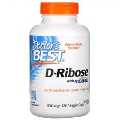 Doctor's Best D-Ribose 850mg Vcaps 120