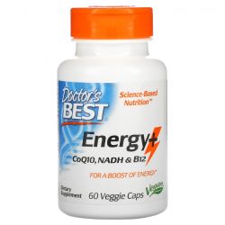 Doctor's Best Energy + CoQ10 NADH & B12 Vcaps 60
