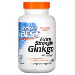 Doctor's Best Extra Strength Ginkgo 120mg Vcaps 360