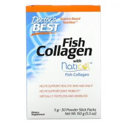 Doctor's Best Fish Collagen with Naticol Fish Collagen Stick packs 30