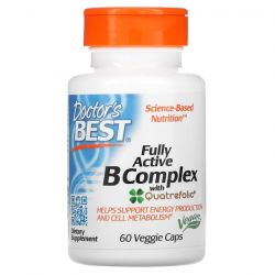 Doctor's Best Fully Active B-Complex with Quatrefolic Vcaps 60