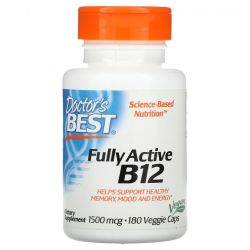 Doctor's Best Fully Active B12 1500mcg Vcaps 180