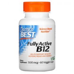 Doctor's Best Fully Active B12 1500mcg Vcaps 60