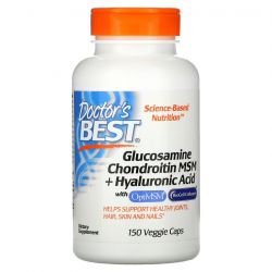 Doctor's Best Glucosamine Chondroitin MSM + Hyaluronic Acid Caps 150