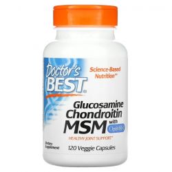 Doctor's Best Glucosamine Chondroitin MSM with OptiMSM Caps 120