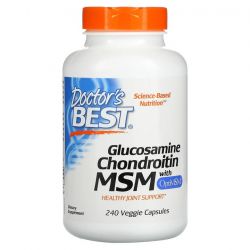 Doctor's Best Glucosamine Chondroitin MSM with OptiMSM Caps 240