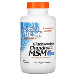 Doctor's Best Glucosamine Chondroitin MSM with OptiMSM Caps 360