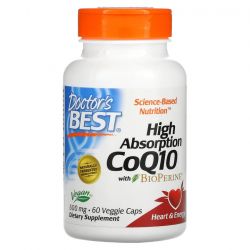 Doctor's Best High Absorption CoQ10 with BioPerine 600mg Vcaps 60