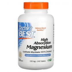 Doctor's Best High Absorption Magnesium 100mg Tabs 240