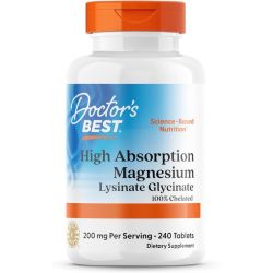 Doctor's Best High Absorption Magnesium 100mg Tabs 240