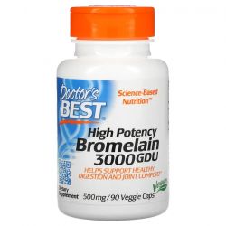 Doctor's Best High Potency Bromelain 3000 GDU 500mg Vcaps 90