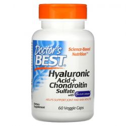 Doctor's Best Hyaluronic Acid + Chondroitin Sulfate with BioCell Collagen Caps 60