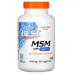 Doctor's Best MSM with OptiMSM 1000mg Vcaps 180