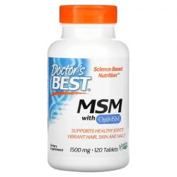 Doctor's Best MSM with OptiMSM Vegan 1500mg Tabs 120