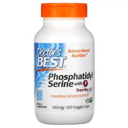 Doctor's Best Phosphatidylserine Serine with SerinAid 100mg Vcaps 120