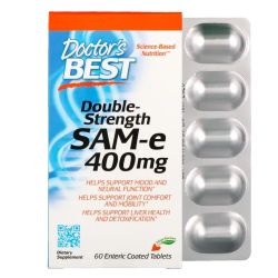 Doctor's Best SAM-e 400mg Double-Strength Tabs 60