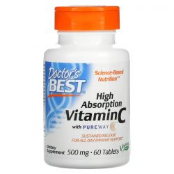 Doctor's Best Sustained Release Vitamin C with PureWay-C 500mg Tabs 60