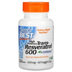 Doctor's Best Trans-Resveratrol 600 600mg Vcaps 60