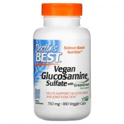 Doctor's Best Vegan Glucosamine Sulfate with GreenGrown 750mg Vcaps 180