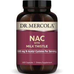 Dr. Mercola NAC with Milk Thistle Capsules 180