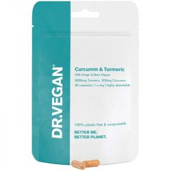 Dr Vegan Curcumin 200mg & Turmeric 3300mg Capsules 30